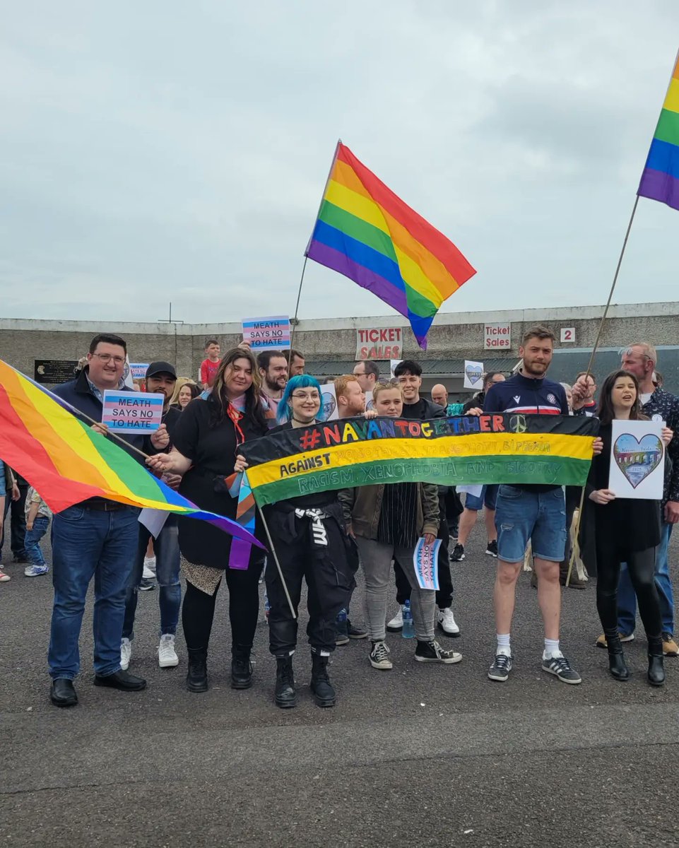 Support &amp; solidarity in Navan today. #EqualityforAll #LoveisLove #rallyagainsthate