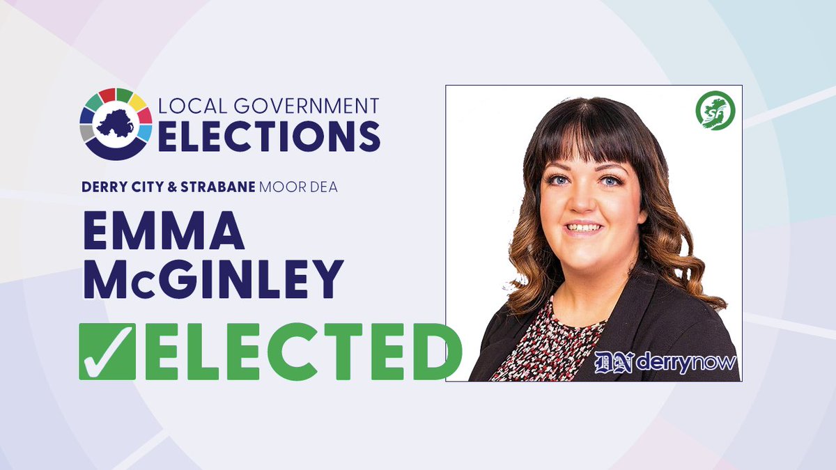 DerryNow's tweet photo. MOOR Update:
Emma McGinley (Sinn FΓ©in) elected.
#Derry #DerryNow #CountyDerryPost #election23 #DerryNews #DerryStrabane. https://t.co/XE9EKSYI5v