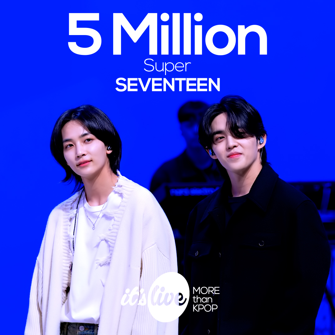 itsLIVEofficial's tweet image. 🎵세븐틴(SEVENTEEN)-"손오공”
youtu.be/DwcunIiWddI

세븐틴의 "손오공” 500만뷰 돌파🥳
SEVENTEEN “Super” Over 5 Million Views🎉

#itsLIVE #세븐틴 #손오공 #SEVENTEEN #밴드 #KPOP #잇츠라이브 #에스쿱스 #정한 #조슈아 #준 #호시 #원우 #우지 #디에잇 #민규 #도겸 #승관 #버논 #디노