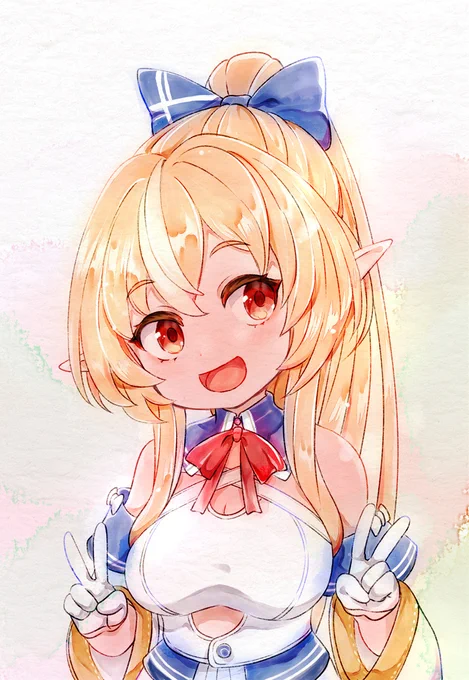 水彩っぽく #しらぬえ