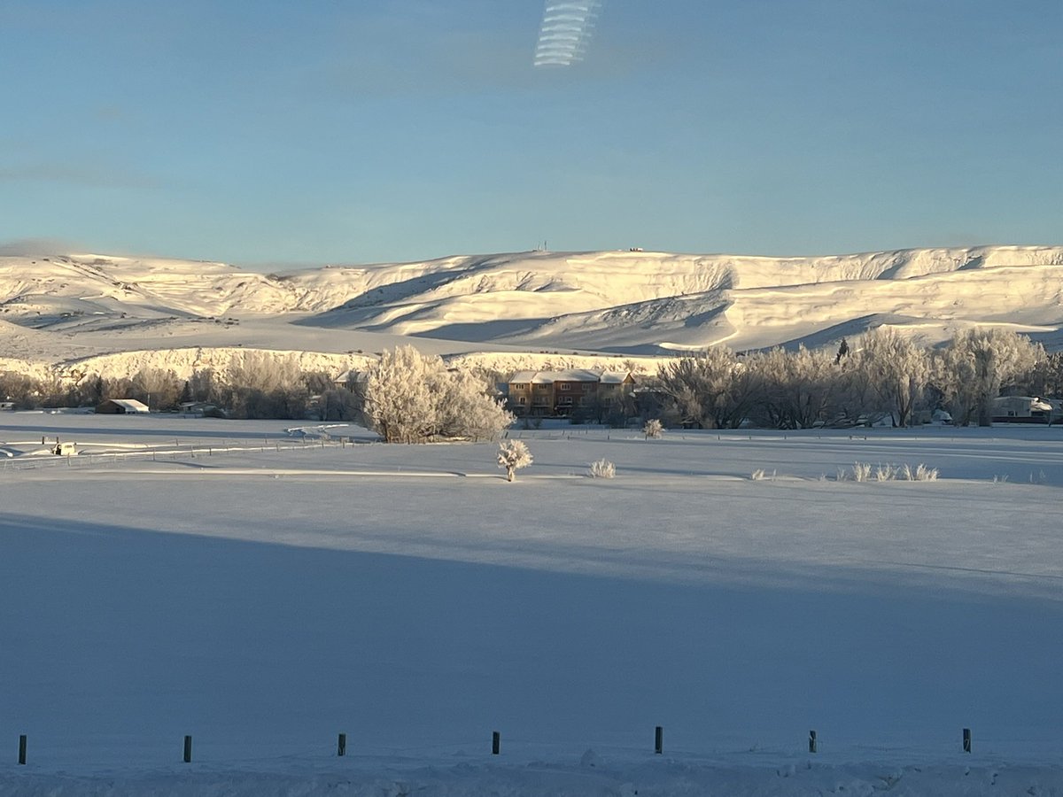 jennynpenny's tweet photo. @stevesilberman The pasture across from my classroom in winter. https://t.co/RH5oWm3TaP