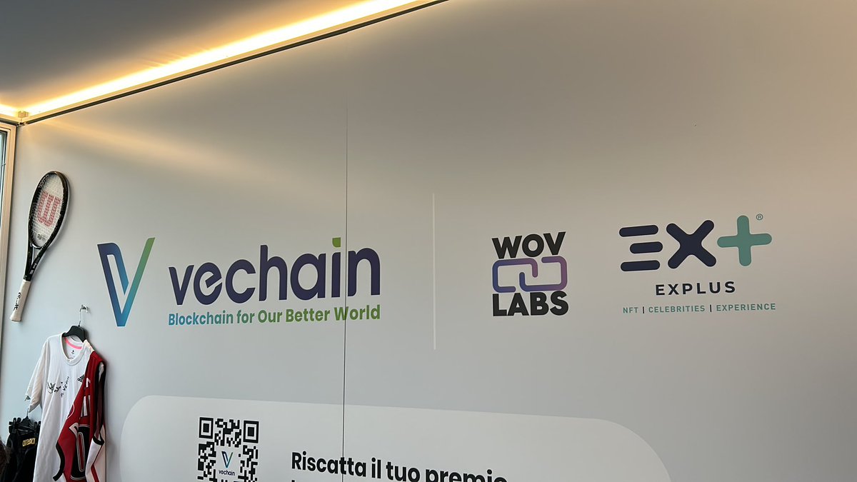 Great support from @EXplusnft @worldofv_art for vechain booth at #InternazionaliBNLdItalia. 

Also thank you to all of NFT creations to me which are inspirational motivations to keep building! #vefam