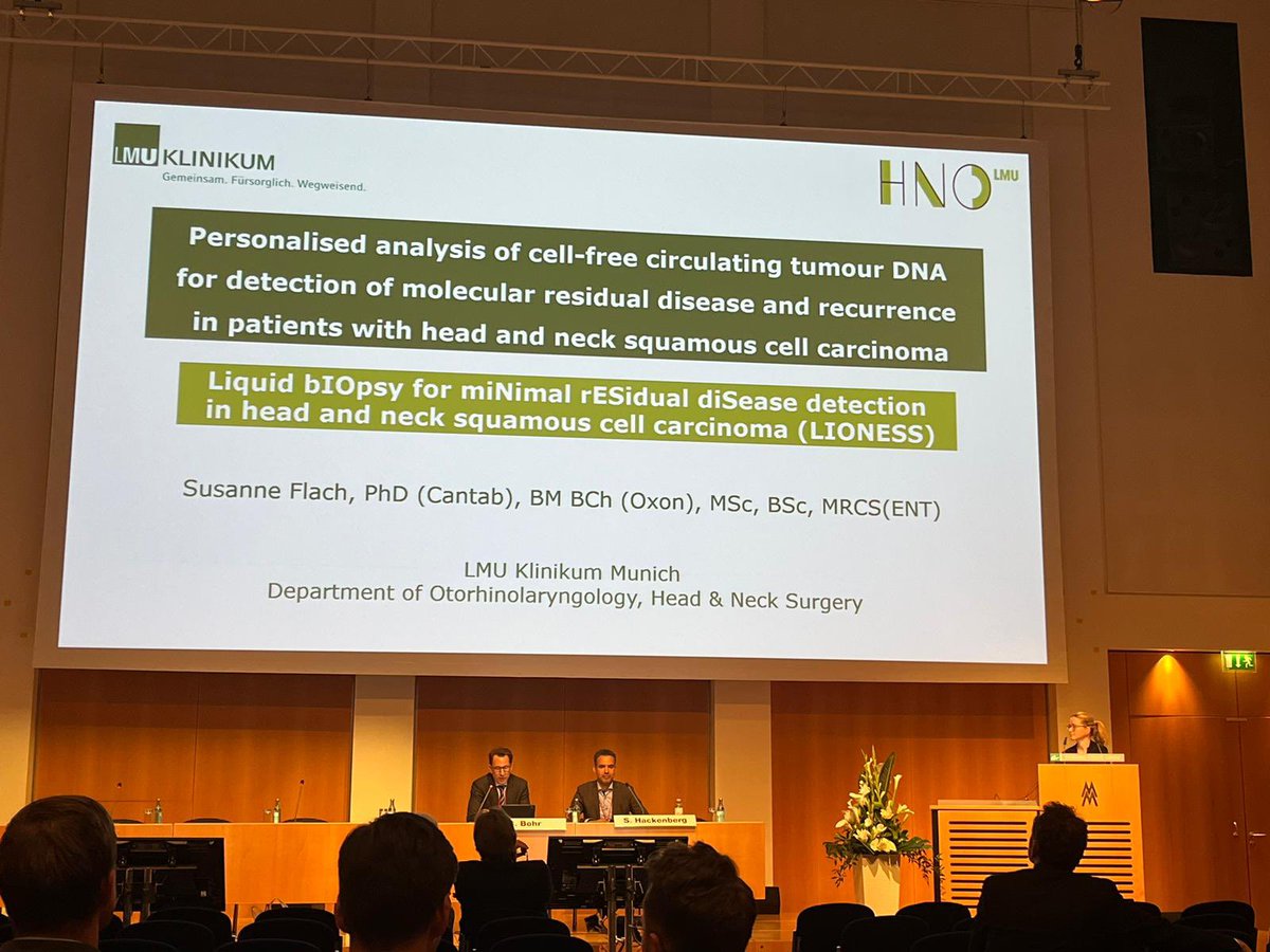 I‘m happy to announce that I have been awarded the prize of the C01 Stiftung for excellence in head and neck oncology at the 94th Annual Meeting of the German Society of Otorhinolaryngology, Head &amp; Neck Surgery 2023. Thanks to the organizers for allowing me to present our work!