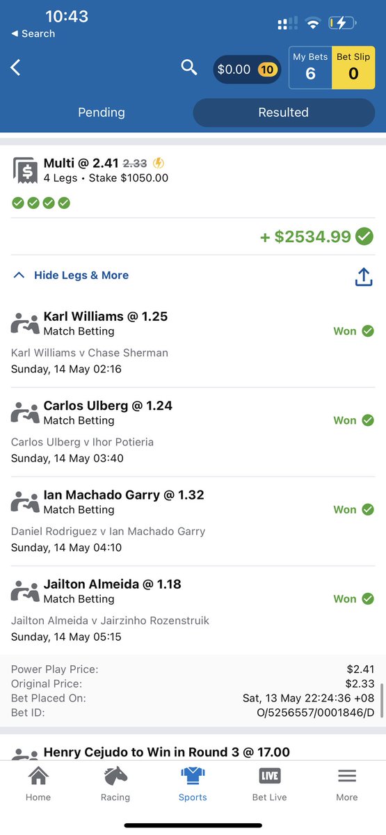 T20007601's tweet image. CLEAN SWEEP LAST UFC 6/6 &amp;amp; 5/5 - ALL PICKS ARE OUT FOR UFC FIGHT NIGHT DERN VS HILL - $10 ENTRY - Add my Discord: GstarZ#9906

#GamblingTwitter #UFC #UFCGAMBLINGTWITTER