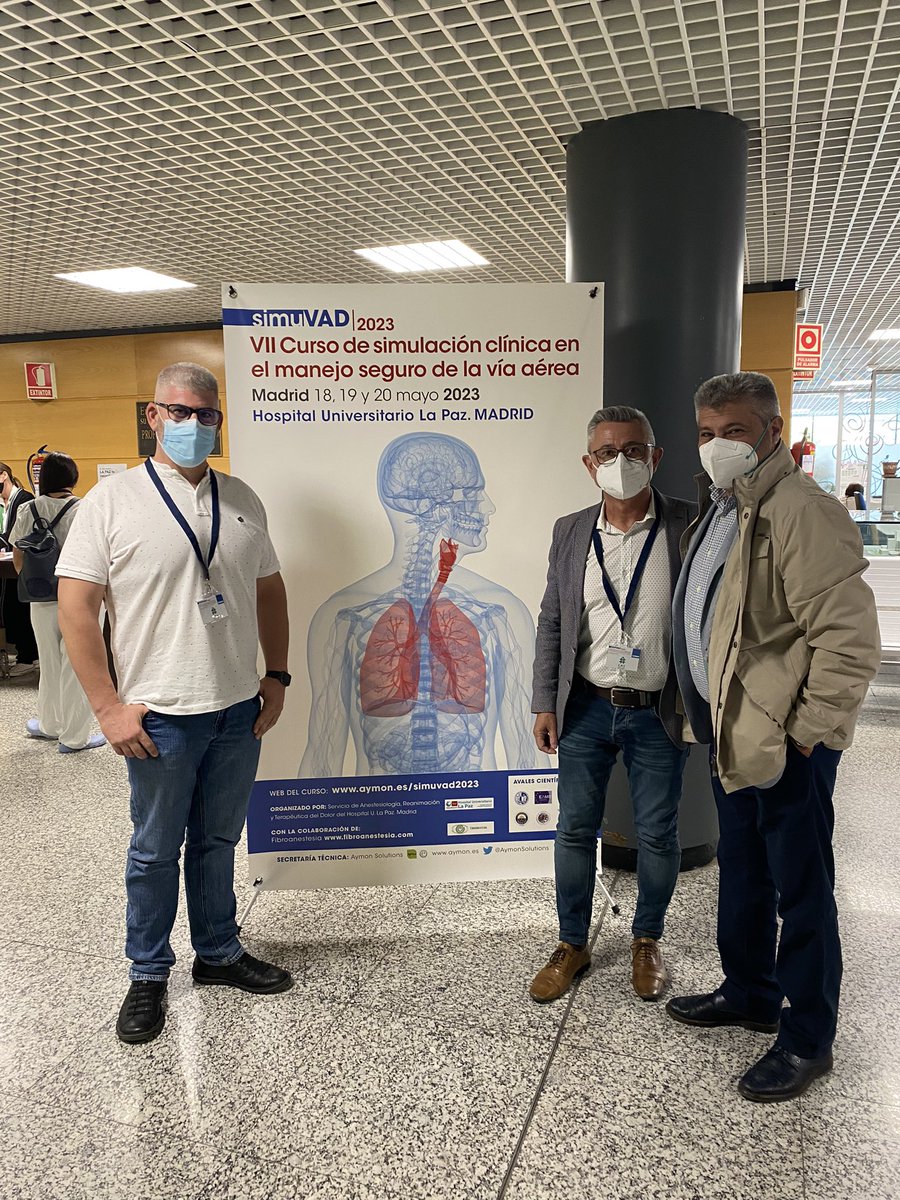 VISIONDSG3MoroT's tweet photo. Muchas gracias a tod@s los alumnos asistentes a los talleres de vía aérea La Paz SIMUVAD2023. #PMH España/Productos Médicos Hospitalarios. Taller #VisionMask https://t.co/5sgen1ti5r