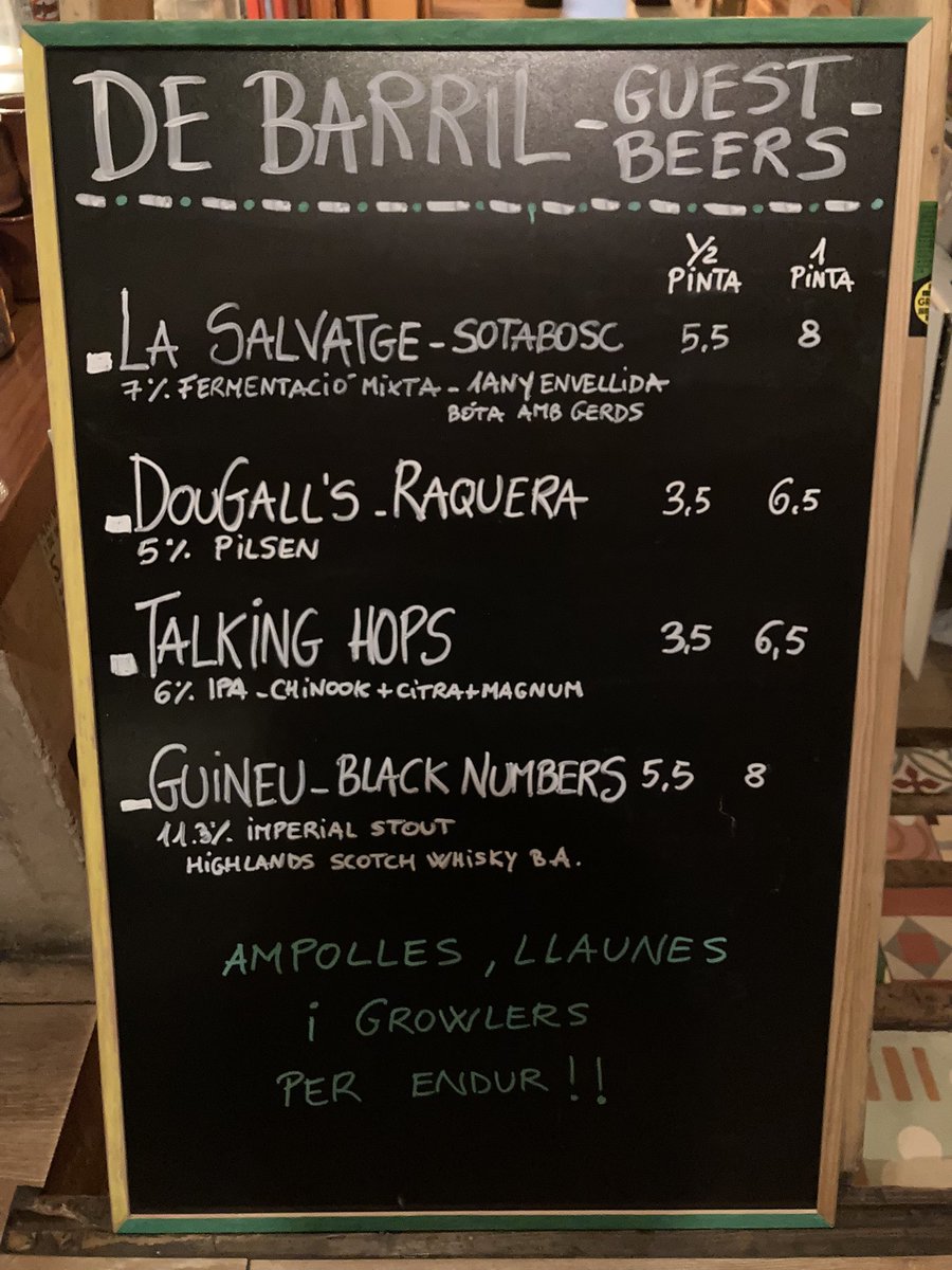 Brew Pub Le Sec (@brewpublesec) on Twitter photo Avui On Tap!!! #manicstoutpreachers #bitterinthesun #comeonaleen #friendswillbeerfriends #talkinghops and @cervesalasalvatge <a href="/cervezadougalls/">Cervezas Dougall's</a> <a href="/cervesaguineu/">Cervesa GUINEU</a> A partir de les 18h!!🍻🍻🤘🤘 Avui On Tap!!! #manicstoutpreachers #bitterinthesun #comeonaleen #friendswillbeerfriends #talkinghops and @cervesalasalvatge <a href="/cervezadougalls/">Cervezas Dougall's</a> <a href="/cervesaguineu/">Cervesa GUINEU</a> A partir de les 18h!!🍻🍻🤘🤘