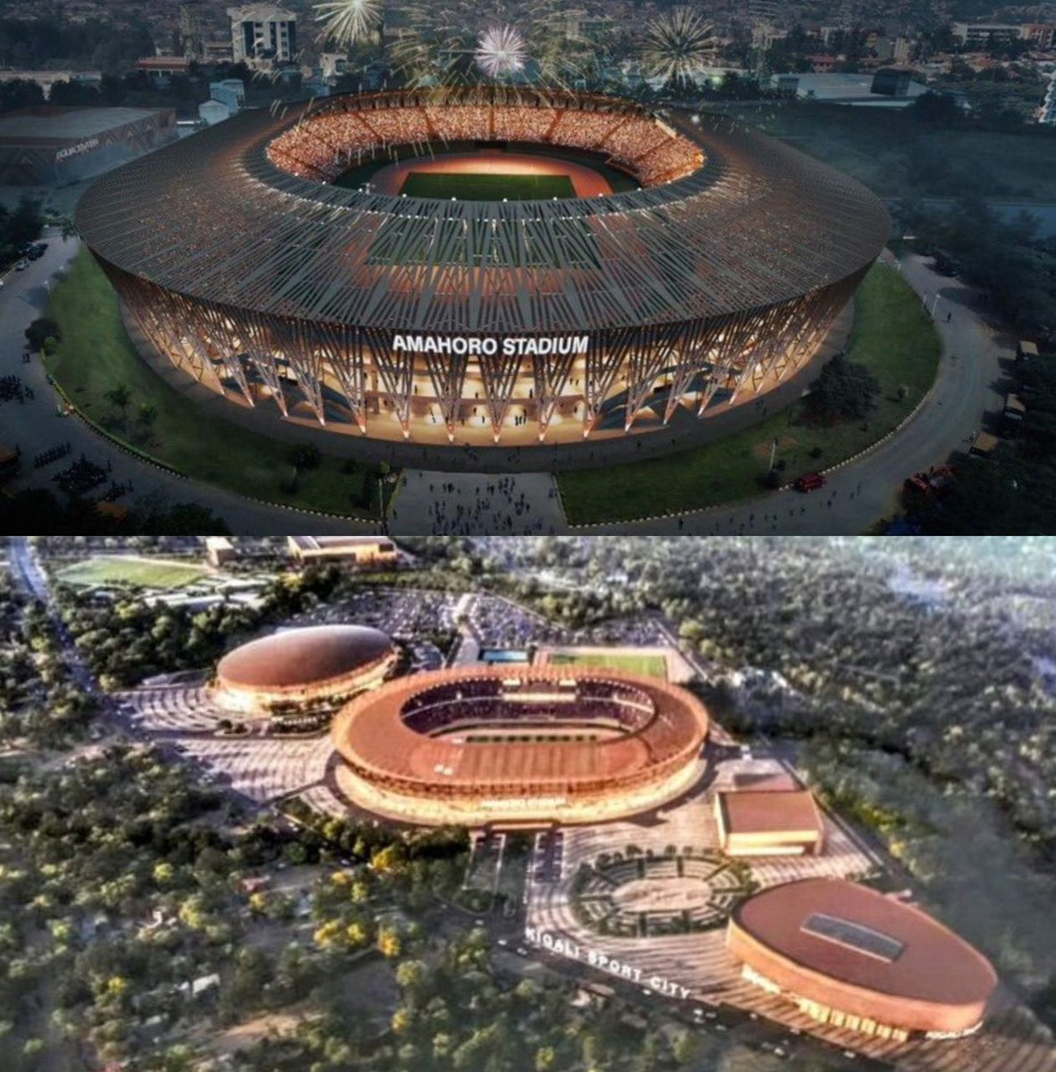 Nshimiyimanaho2's tweet photo. Having an incredible time exploring the stadiums of Rwanda! The architecture and atmosphere are absolutely breathtaking. 🏟️⚽️ #RwandaWorks"#StadiumKGL
Just caught an amazing match at Kigali Stadium! https://t.co/J29HfX77NC