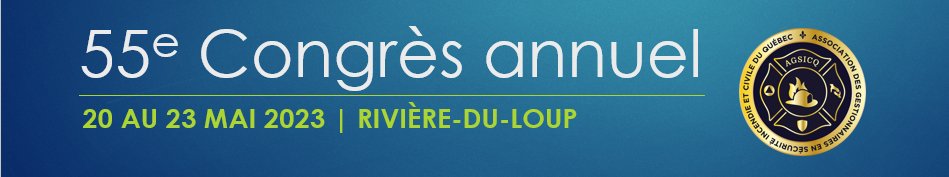 PrudentConseil's tweet photo. C'est aujourd'hui à Rivière-du-Loup que débute le 55e congrès annuel de l'Association des gestionnaires en sécurité incendie et civile du Québec (AGSICQ).

Venez vous rencontrer ce soir au souper du président ainsi que dimanche et lundi au kiosque #25. https://t.co/mkFaiWgdIe