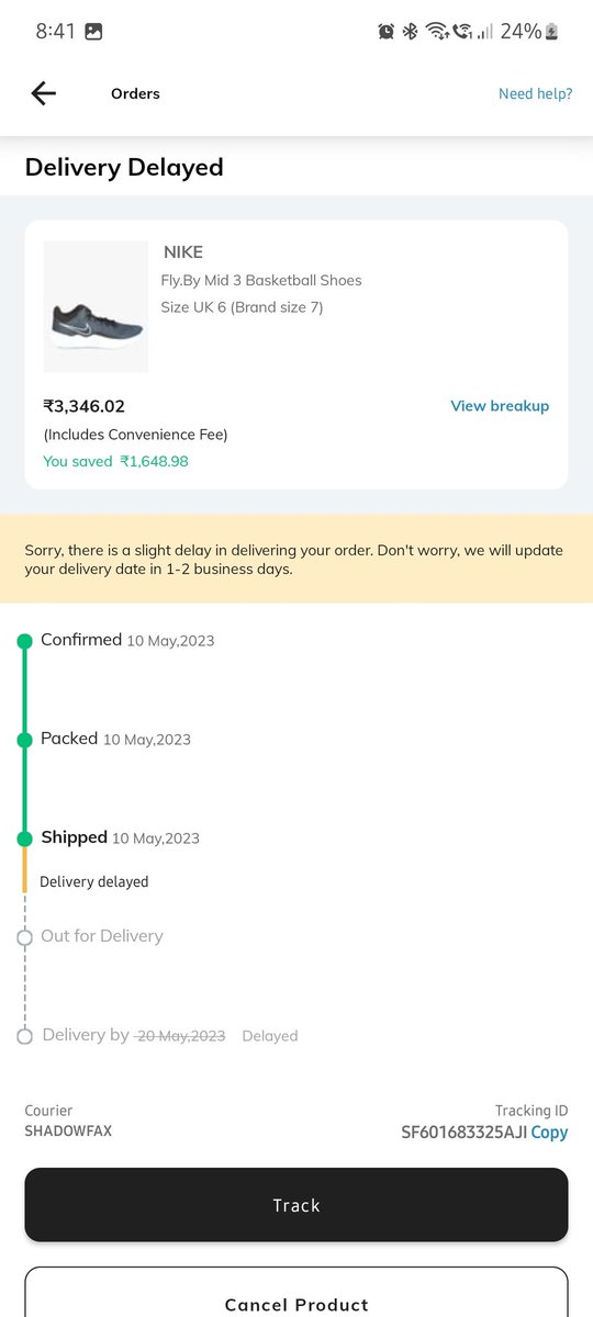 ajaywarriers's tweet photo. These are the screenshot
@AJIOLife 
@shadowfax_in https://t.co/dlZFMgCcQN
