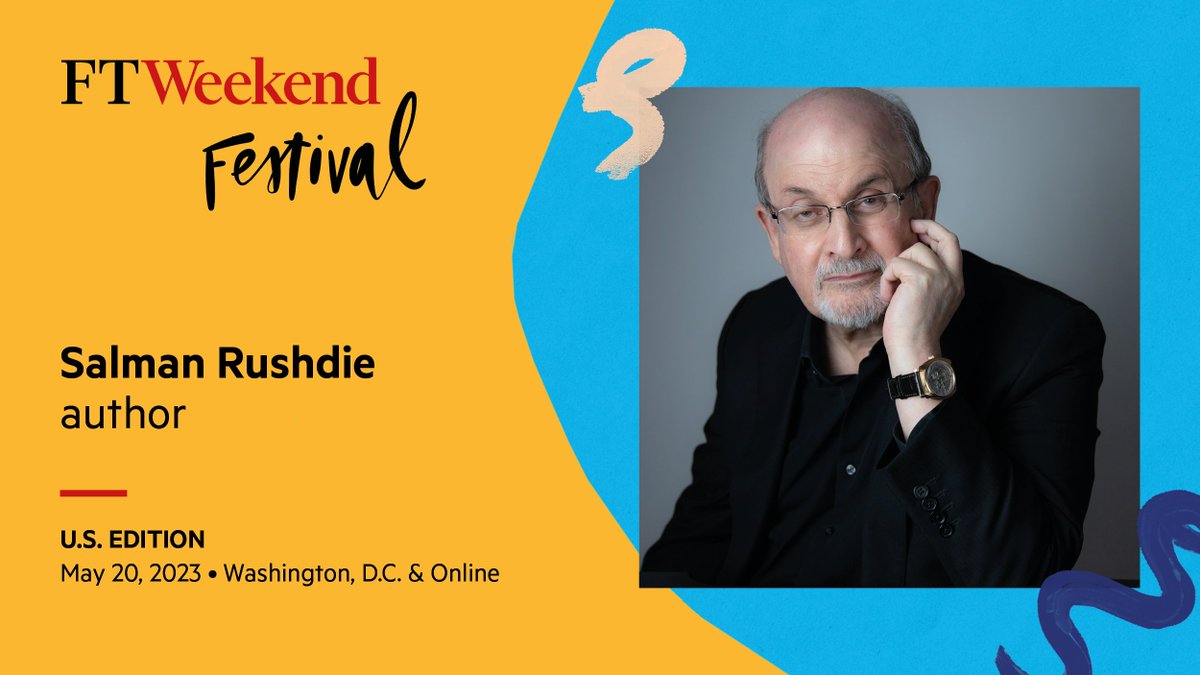 ‘It was a very cheeky thing to try and do, to write something on the level of the great Indian epics. It’s kind of like deciding to be Homer.’

Live at #ftweekendfestival right now: @SalmanRushdie is talking to @EdwardGLuce about his new novel, Victory City, and his long career
