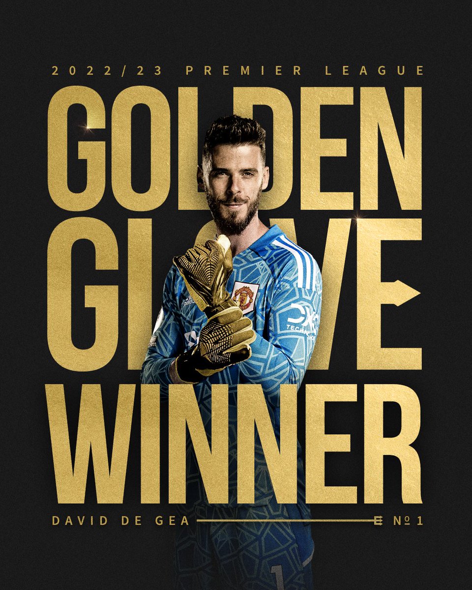 Your 2022/23 @PremierLeague Golden Glove winner...

🧤🏆 @D_DeGea! 🏆🧤

#MUFC