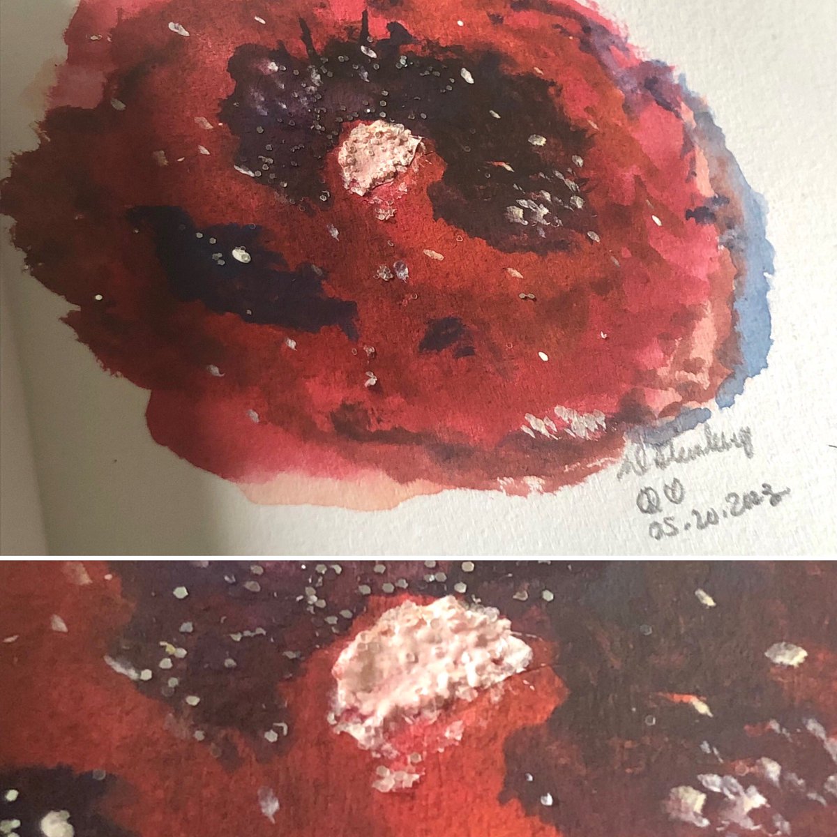 TarotStuff's tweet photo. ✨Mini Galaxy: Moon and Stars
D. Steinberg
05.20.2023
#WithLovefromaBronxGirl #Galaxy #MiniGalaxy #Moon #Stars #MoonandStars #Art #Miniatures #MiniatureArt #Watercolor #Glitter #NY https://t.co/qkIoP2BmrR