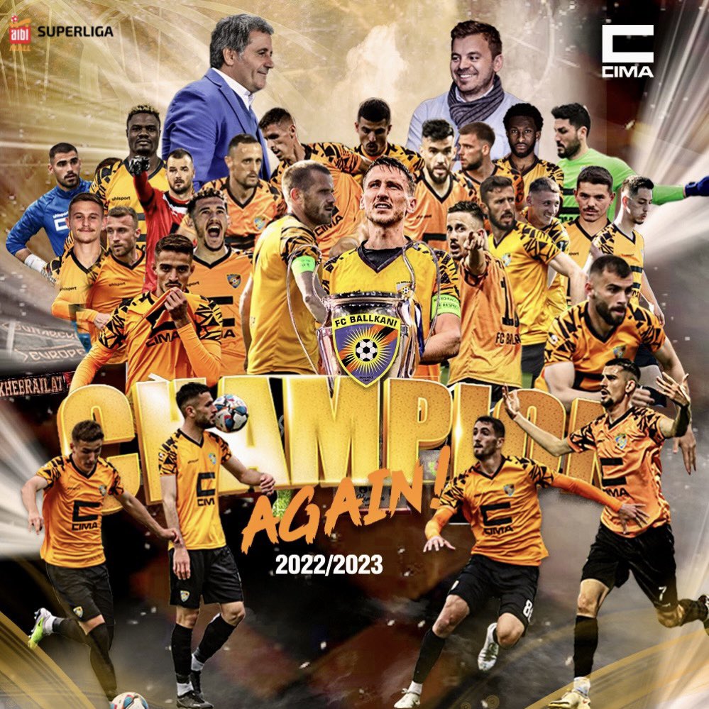 fcballkani's tweet photo. 𝗖𝗛𝗔𝗠𝗣𝗜𝗢𝗡𝗦 𝗔𝗚𝗔𝗜𝗡!!
𝗪𝗘 𝗗𝗜𝗗 𝗜𝗧!! 

🏆 WE ARE THE CHAMPIONS 🏆
🧡𝗙𝗖 𝗕𝗔𝗟𝗟𝗞𝗔𝗡𝗜🖤
⚽ 𝗔𝗹𝗯𝗶 𝗠𝗮𝗹𝗹 𝗦𝘂𝗽𝗲𝗿𝗹𝗶𝗴𝗮 𝟮𝟮/𝟮𝟯
#fcballkani #champion https://t.co/WAYiBS7Uor