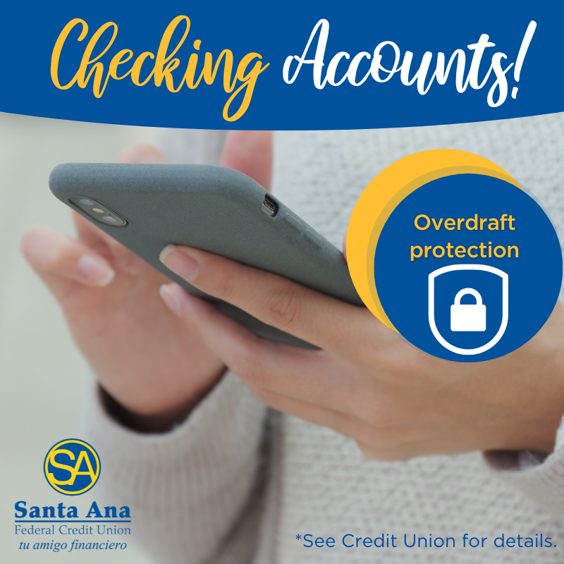 SantaAnaFCU's tweet image. Enjoy SAFCU Checking Accounts, powered by BaZing! What's not to love with benefits like overdraft protection, mobile banking, paperless e-statements, and more? Visit safcu.org/checking for additional details #creditunions #checkingaccounts #overdraftprotection