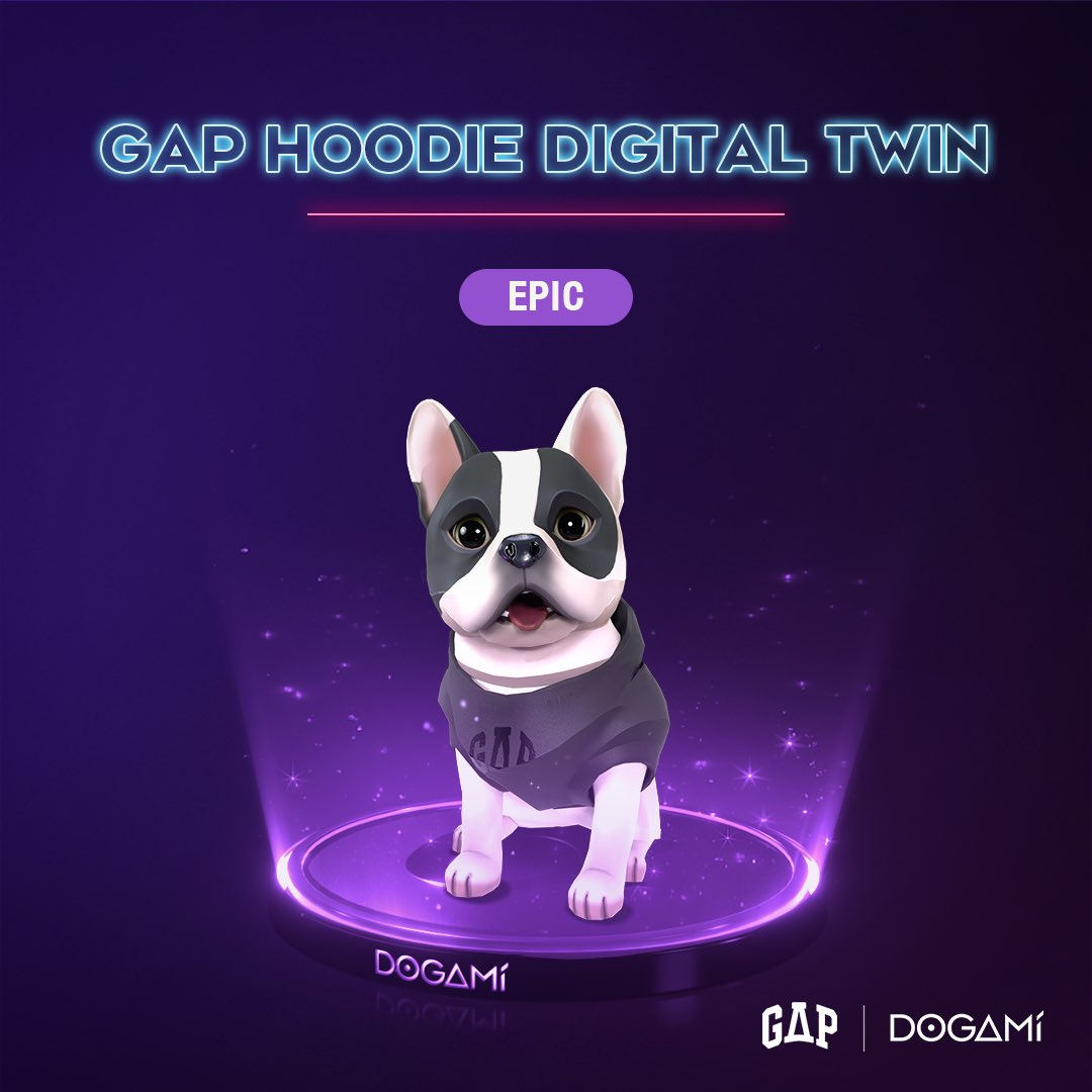 Dogami's tweet photo. 𝗙𝗹𝗲𝘅 𝗶𝗻 𝗯𝗼𝘁𝗵 𝘄𝗼𝗿𝗹𝗱𝘀 ✨

Everyone who buys a @GAP x @DOGAMI hoodie will receive a digital twin NFT (DOGAMÍ x GAP Collection).

🗓️ 𝗗𝗥𝗢𝗣 𝗢𝗡 𝟮𝟰.𝟬𝟱.𝟮𝟯
📸 𝗦𝗡𝗔𝗣𝗦𝗛𝗢𝗧 𝗢𝗡 𝟮𝟯.𝟬𝟱.𝟮𝟯

𝗗𝗢𝗚𝗔 𝗗𝗢𝗚𝗔 https://t.co/rQsyOAuYML