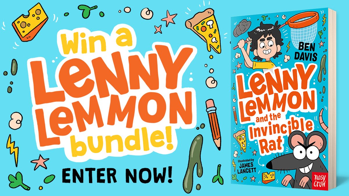 ✨ WIN! ✨

We’ve teamed up with @UKMumstv for an amazing #giveaway!

You could win a #LennyLemmon bundle which includes a copy of the book, pizza sweets, a cuddly rat toy and more! 🍕🐭

Find out more and enter here: ow.ly/VtSH50OnJtJ