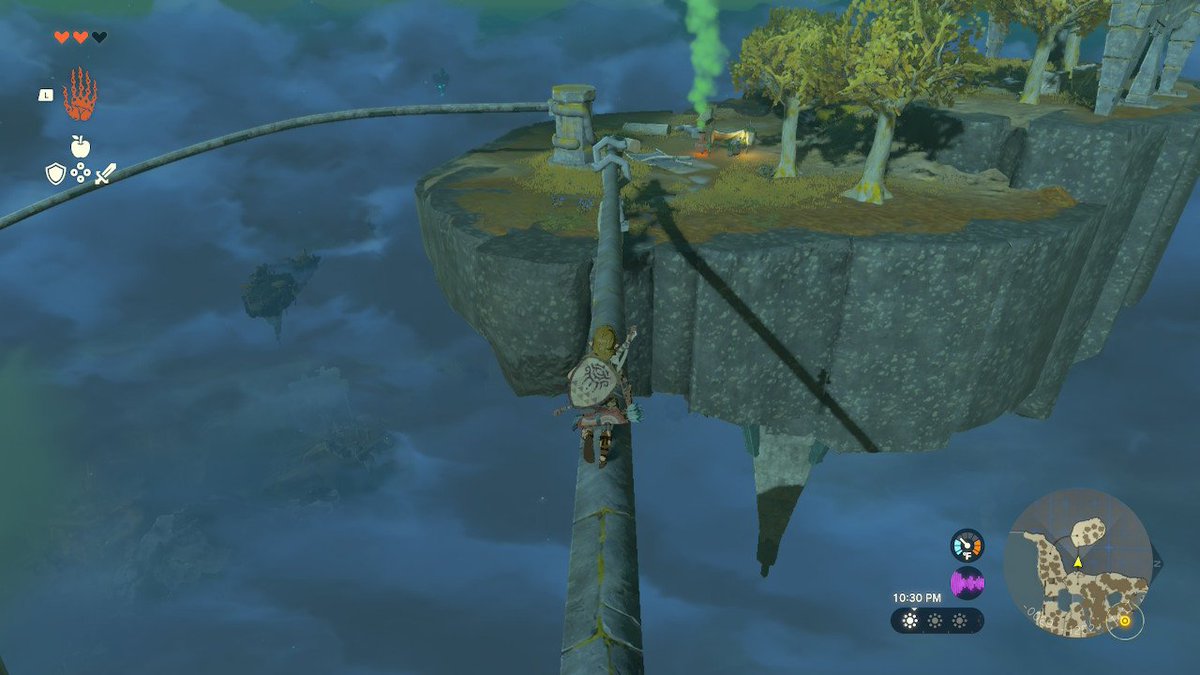 GinJukebox's tweet photo. Even if mistakes were made, there's probably another way to do it. Don't worry the korok made it across lol #TearsoftheKindom https://t.co/cRXgOUoGZi