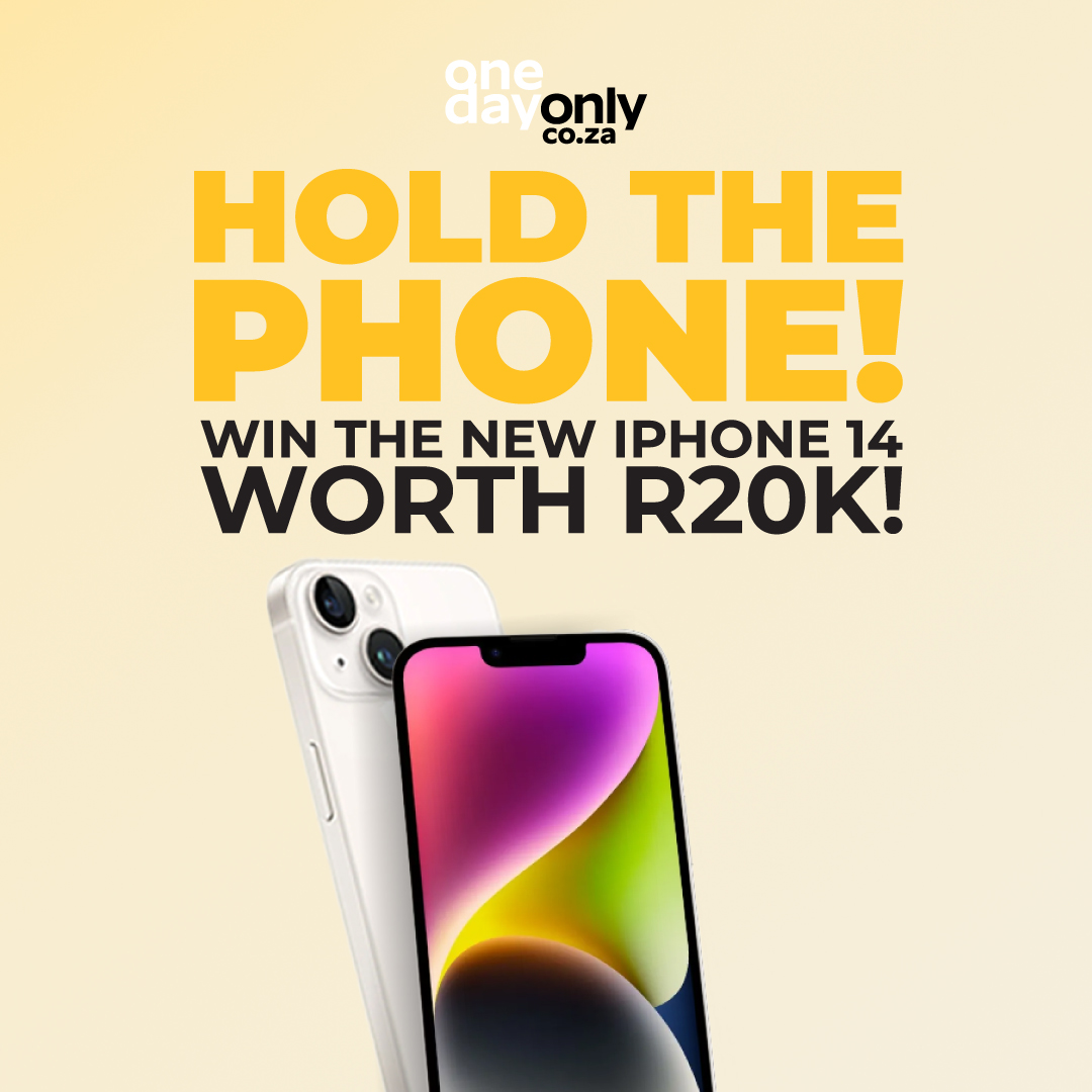 OneDayOnlycoza's tweet photo. We all know you’ve wanted one since it came out! 📱Stand a chance to WIN the new iPhone 14 worth R20K!

Enter now ➡️ https://t.co/zOsv9D27gr 

#OneDayOnlycoza https://t.co/MU8cphgPza