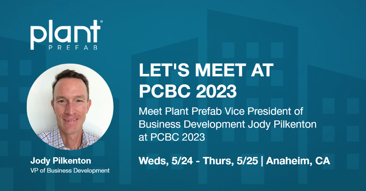 plantprefab's tweet photo. Be sure to  connect with Plant Prefab VP Business Development Jody Pilkenton at PCBC 2023! Learn more at https://t.co/zmNgfuqOH9

#prefab #modular #offsite #modularconstruction #housing #offsiteconstruction #construction #innovation #pcbc #pcbc2023 https://t.co/WwUGC44JER