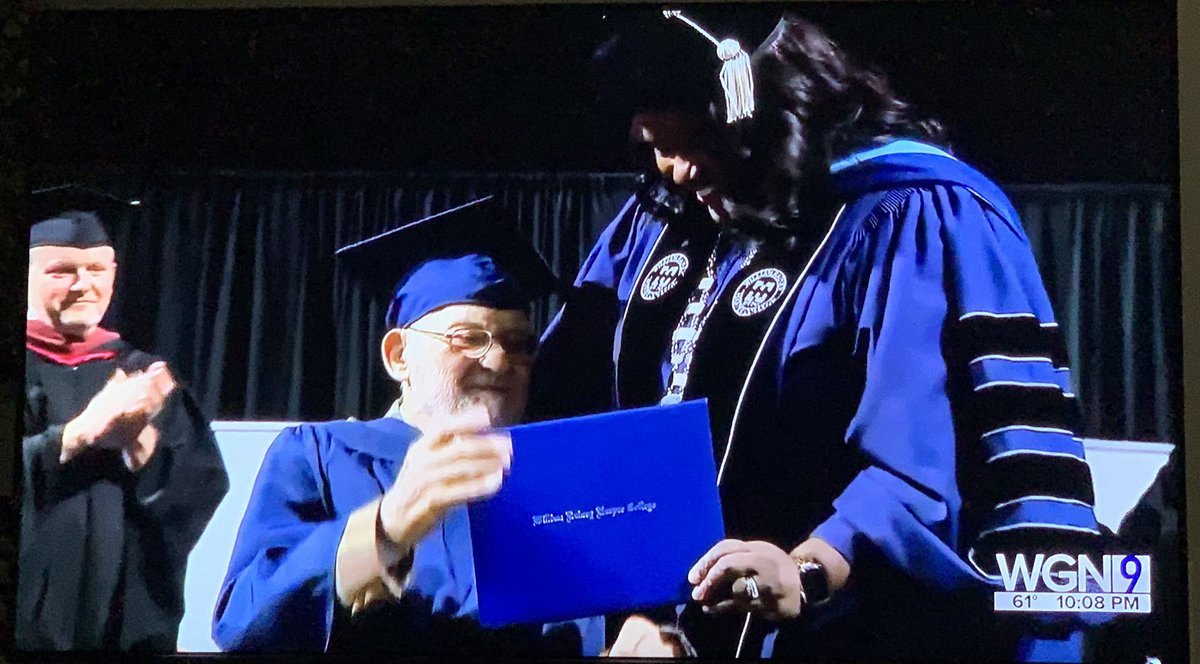 dravisproctor's tweet photo. He used his artistic talents for our  national security during WWII. It’s an honor to know him, learn of his global impact &amp; witness his love of the arts &amp; great respect for his Art Prof. Jason Peot! Congrats Bernie! We’re Harper Proud of our newest alum at 99 years young! https://t.co/VQb6Ty5WL2