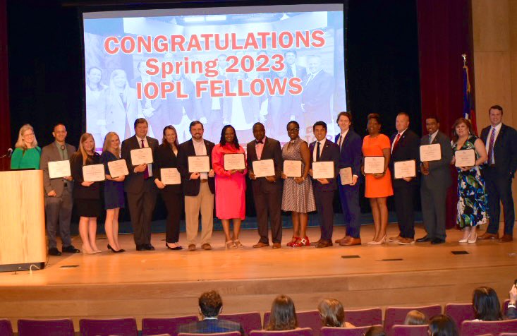 NC_IOPL's tweet photo. Congratulations to the Spring 23 Fellows! These community leaders spent the last three months developing the skills to be effective, efficient and ethical in public service. #ncpol https://t.co/a14M2xIZVy
