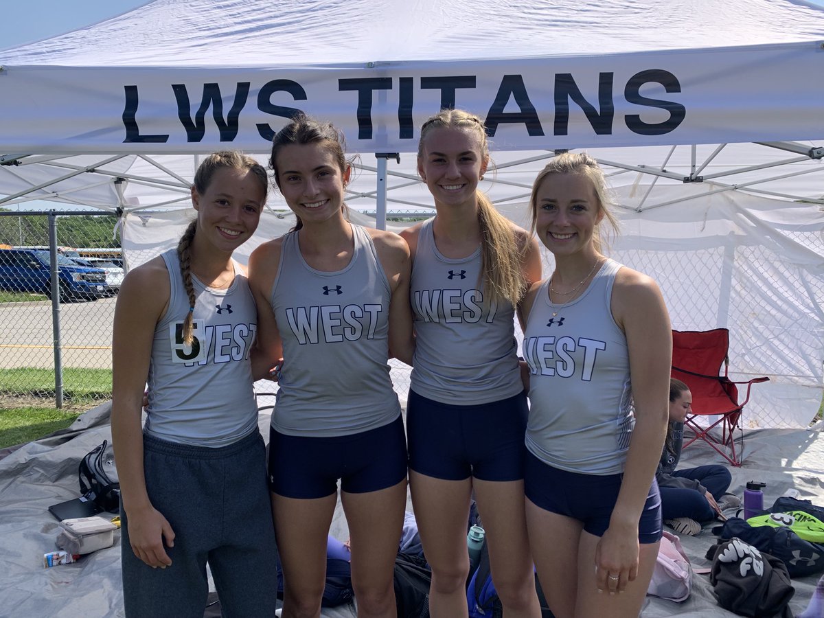 Girls 4x800 with a huge season best and the win at sectionals advance to state next weekend in a Jefferson City! ⁦@MoMileSplit⁩ ⁦<a href="/LSWestAD/">LSW Titans Activities</a>⁩