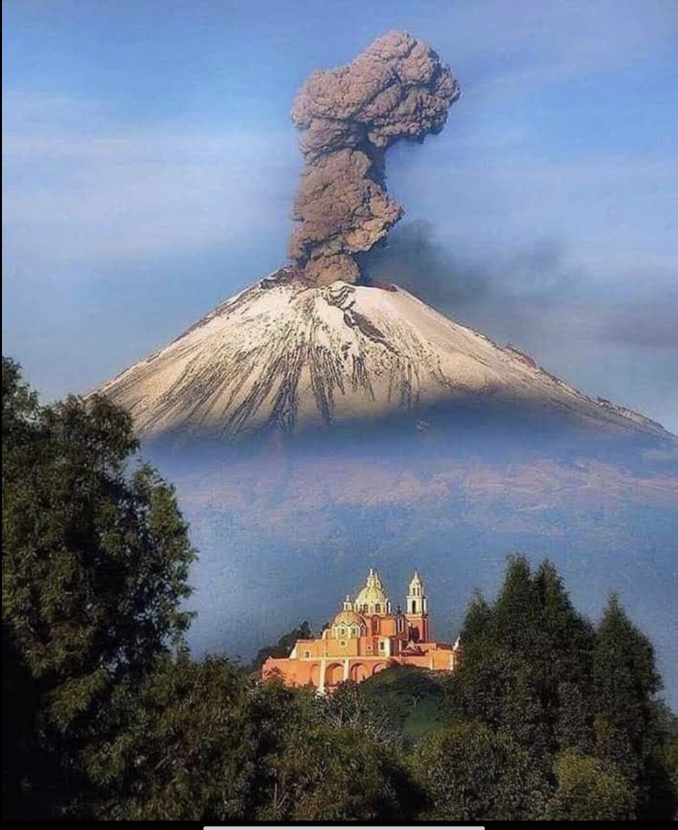 Imagen del Popocatépetl.