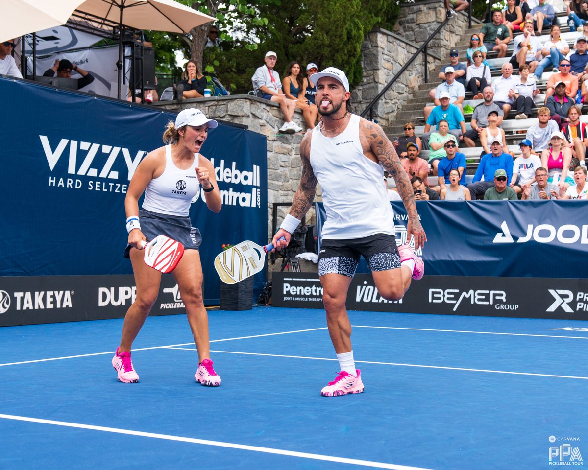 CP_Pickleball's tweet photo. Another bronze medal with @TysonMcGuffin 🥉🔥 Proud of us for fighting hard 💪🏼 #TeamSkechers @skechersGO #TeamSelkirk @SelkirkSport https://t.co/dysICj9T7K