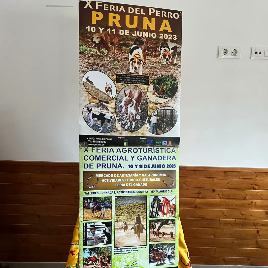 ayuntapruna's tweet photo. Este medio día ha tenido lugar el acto de presentación de los carteles de la X Edición de la Feria Agroturística, Comercial y Ganadera y la X Edición de la Feria del Perro de Pruna, que tendrán lugar los días 10 y 11 de junio. https://t.co/v2y3OvVNVS