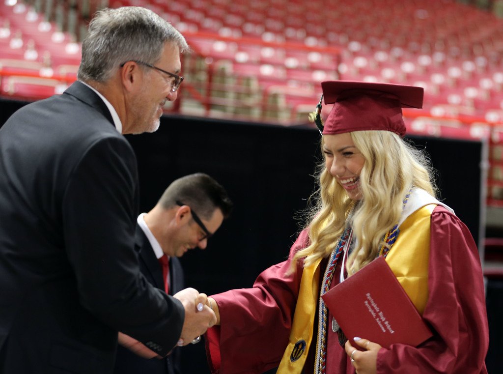sdaleschools's tweet photo. Congratulations to the 463 graduates of Springdale High School! The grads earned  $5 million in scholarships and were celebrated in a commencement ceremony today at Bud Walton Arena. #SpringdaleFamily https://t.co/pQ4LOgUiMe