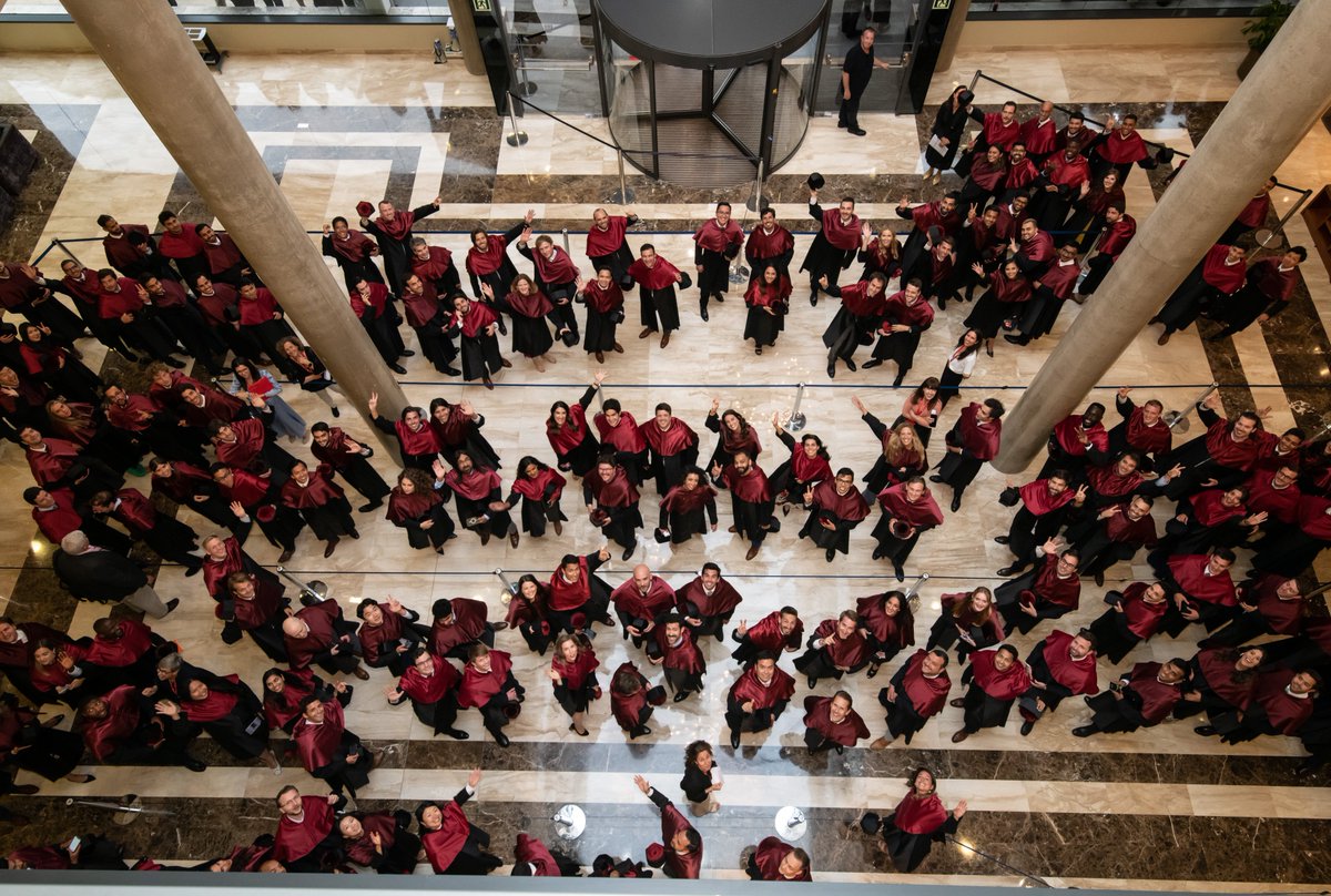 iesebschool's tweet photo. Yesterday, the 381 students of the #IESEmba Class of 2023 celebrated their graduation alongside professors, family and friends from around the world (including the 58 nationalities represented by the graduates). Congratulations to everyone! https://t.co/k8FNbcwynf