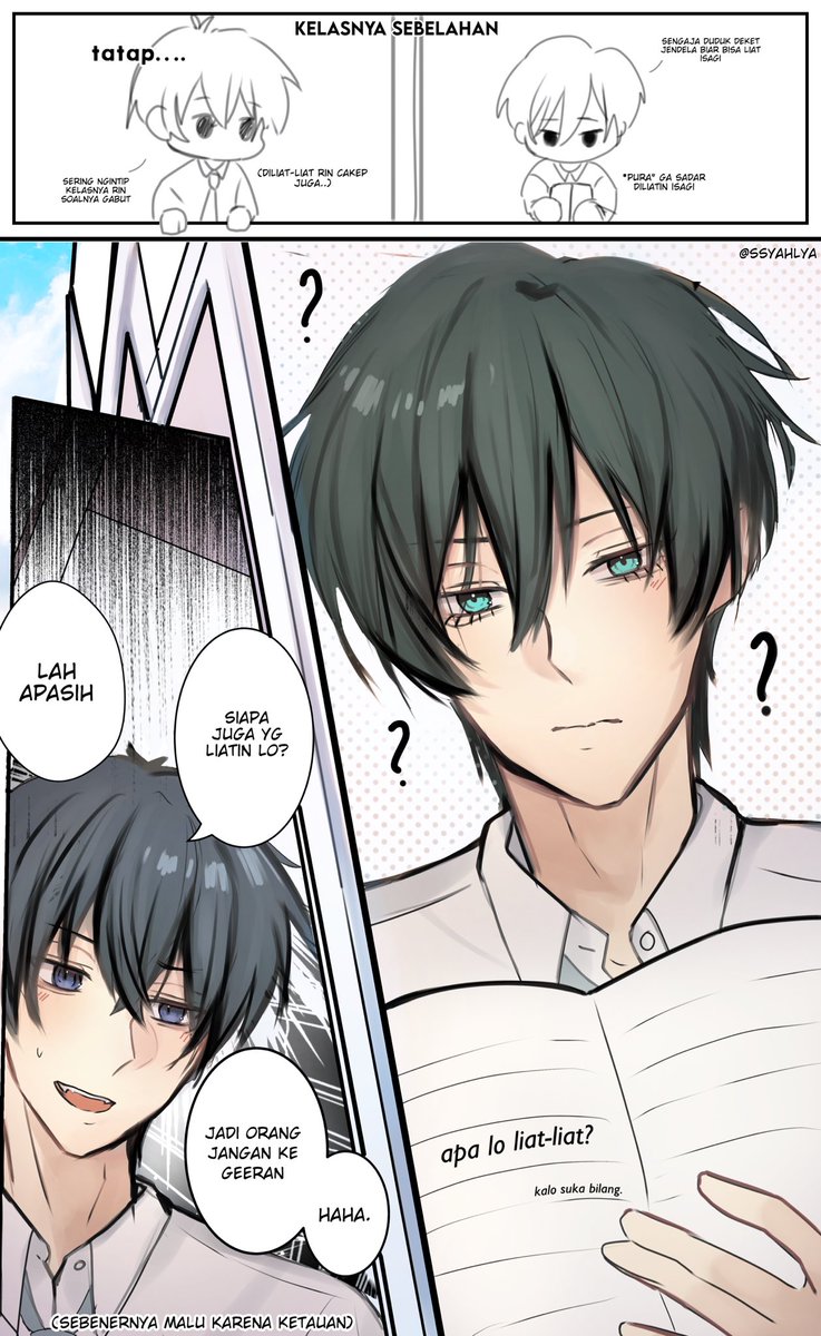 ssyahlya's tweet photo. —#bluelock local au! 
isagi ngapain tau 

#rinsagi #rnis #bllk https://t.co/NA0XDyI7pO