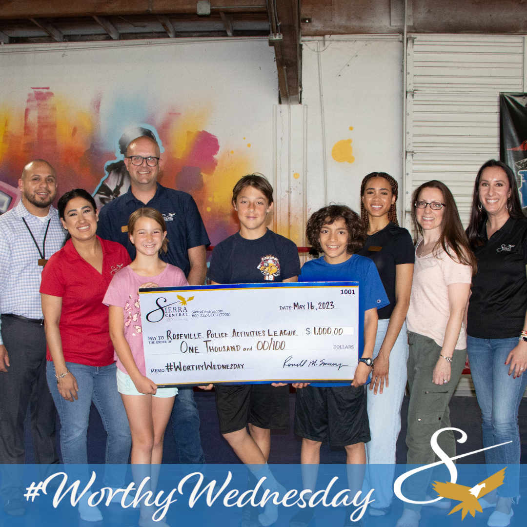 🎉 We're thrilled to have participated in #WorthyWednesday this May by donating to the Roseville Police Activities League for their afterschool and summer programs! 🙌🏼 With a match from the company, Sierra Central employees made a difference in our local community.