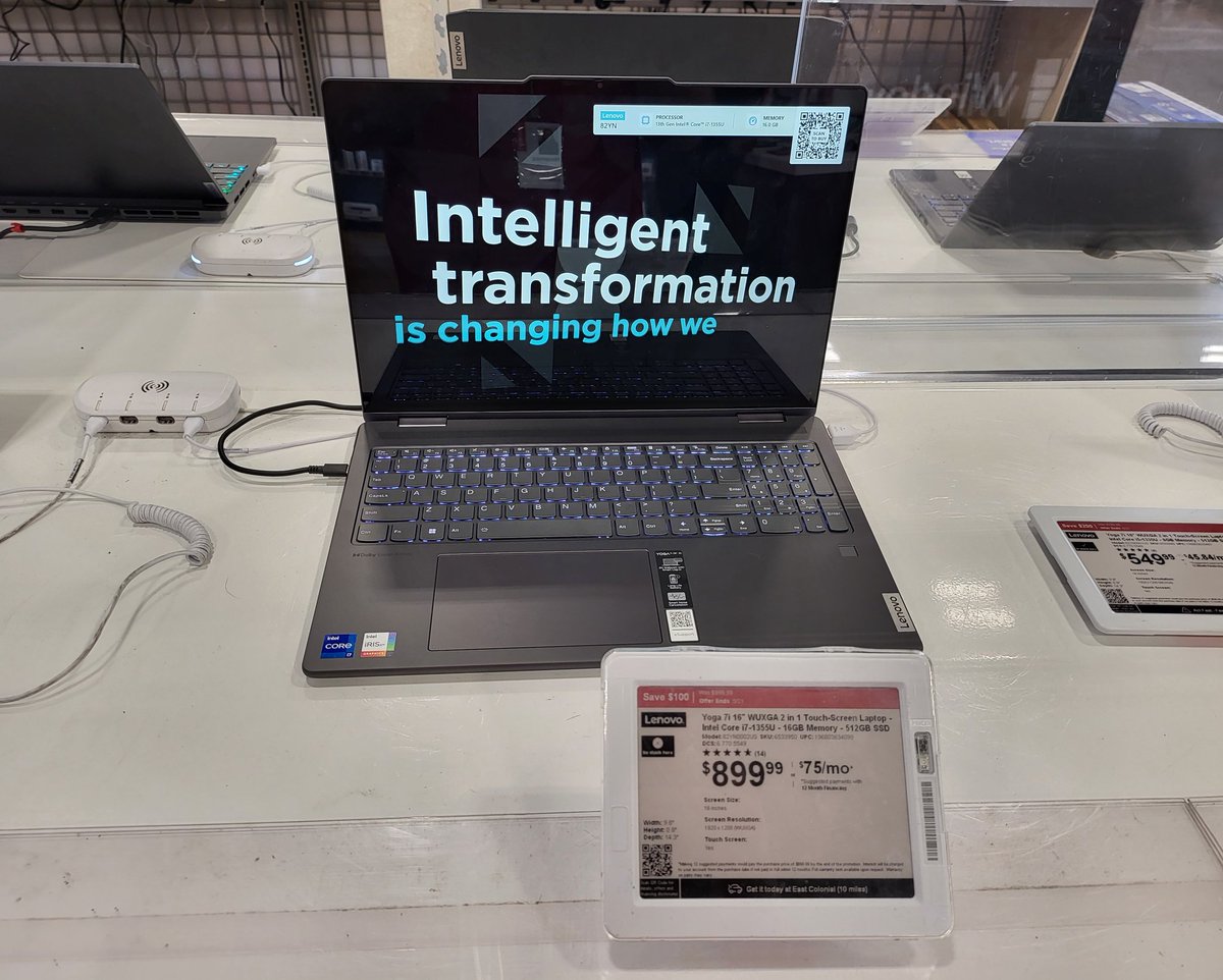 HJ_Lenovo's tweet image. Customer came in looking for a new laptop for school. Showed her the 7i step for $899.99. However, my current location is out of stock. BUT! Was able to place a store pickup order to another location AND signed her up with a branded payment. #wearepremium #premiumstars