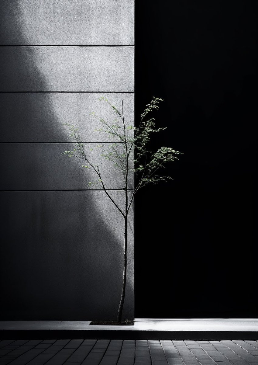 "The tree which moves some to tears of joy is in the eyes of others only a green thing that stands in the way." - William Blake

🌳 Plant trees.

🖤 Follow for my daily art &amp; inspiration.

#minimalism #midjourney5 #MidjourneyAI #midjourneyart #AIart #AIArtwork #aiartist #minimal