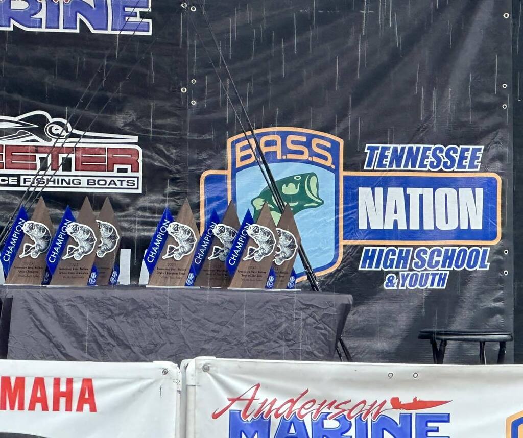 SumnerBass's tweet photo. It may be raining, but it’s about to get real for our juniors! Junior state championship today at Watts Bar Lake. https://t.co/x0v8ok5MWU https://t.co/Zb7Cw9aCJt