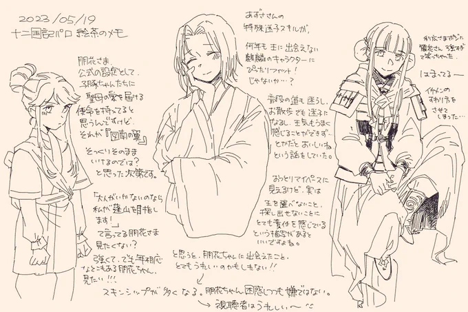 朋花さま、普段大人びてて聖母さまなので、年相応なところ見たい見たい委員会に所属しておりますから、朋花さまが王だとするなら、麒麟さんはお姉さんだといいな…。……あずささんだとよくない?になりました。