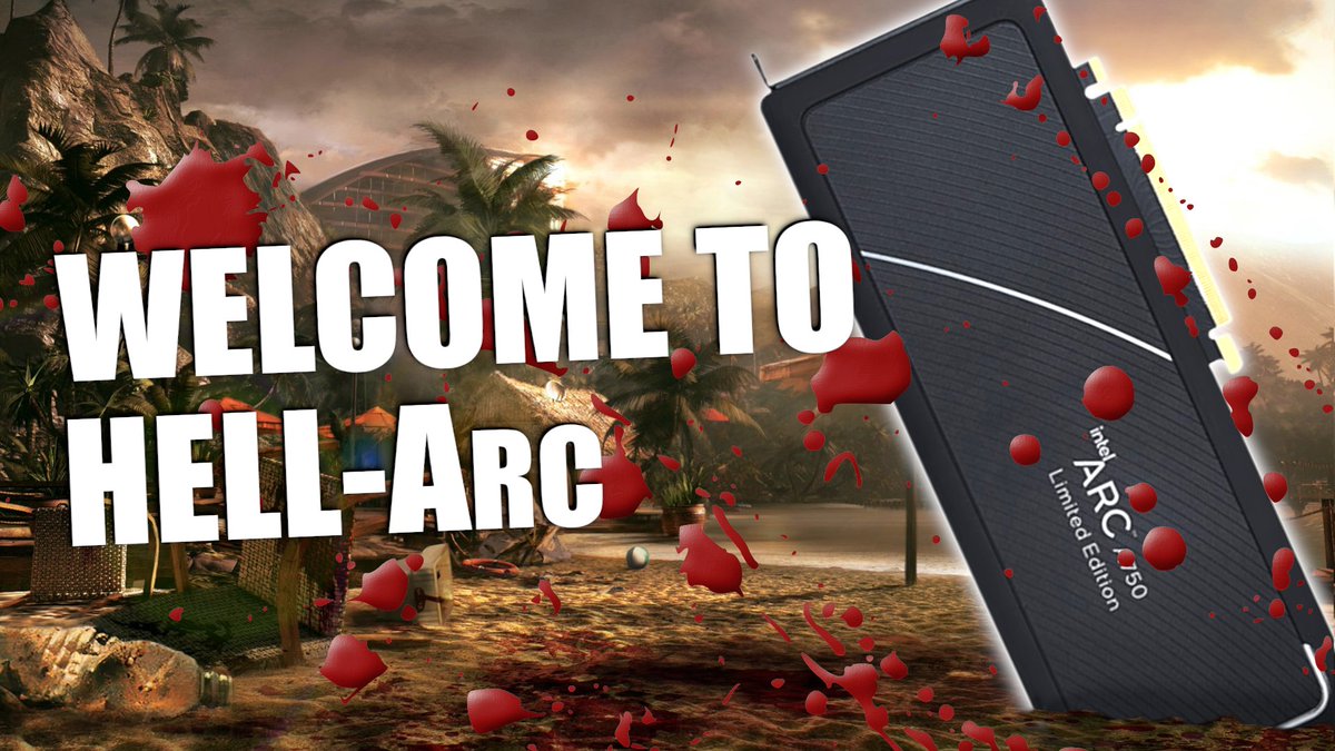 New Video: Intel Arc A750 vs the undead... Welcome to HELL-Arc.

Intel Arc smashing through old and new titles with no issues.

youtube.com/watch?v=e-d3Es…