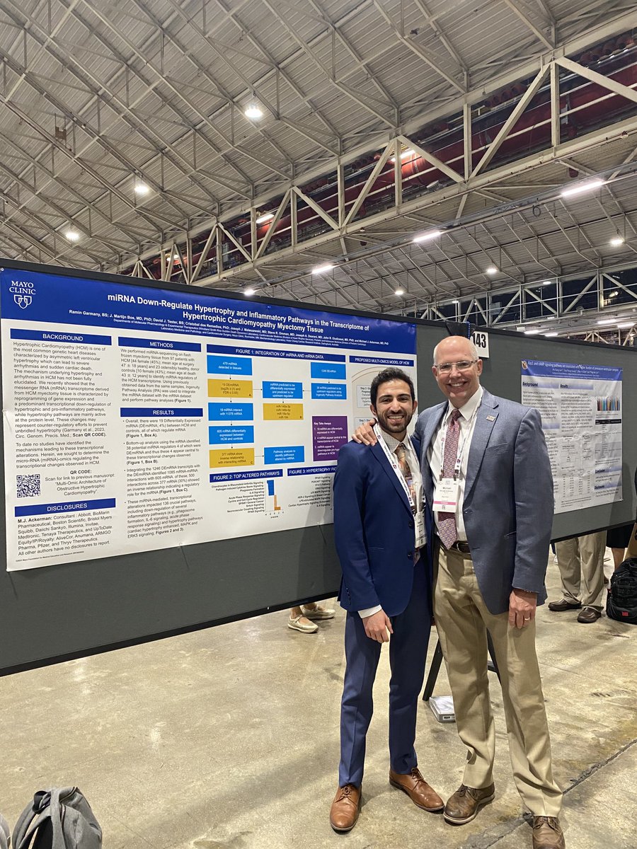 Michael J. Ackerman MD,PhD (@mjackermanmdphd) on Twitter photo <a href="/GarmanyRamin/">Ramin Garmany</a> put together an awesome poster about the multi-omic architecture in #HCM. Check out part of the story in <a href="/Circ_Gen/">Circulation: Genomic and Precision Medicine</a>. This next layer of microRNA presented here @hrsonline ##HRS2023 furthers the blueprint for novel therapies. Ramin is AMAZING. <a href="/GarmanyRamin/">Ramin Garmany</a> put together an awesome poster about the multi-omic architecture in #HCM. Check out part of the story in <a href="/Circ_Gen/">Circulation: Genomic and Precision Medicine</a>. This next layer of microRNA presented here @hrsonline ##HRS2023 furthers the blueprint for novel therapies. Ramin is AMAZING.