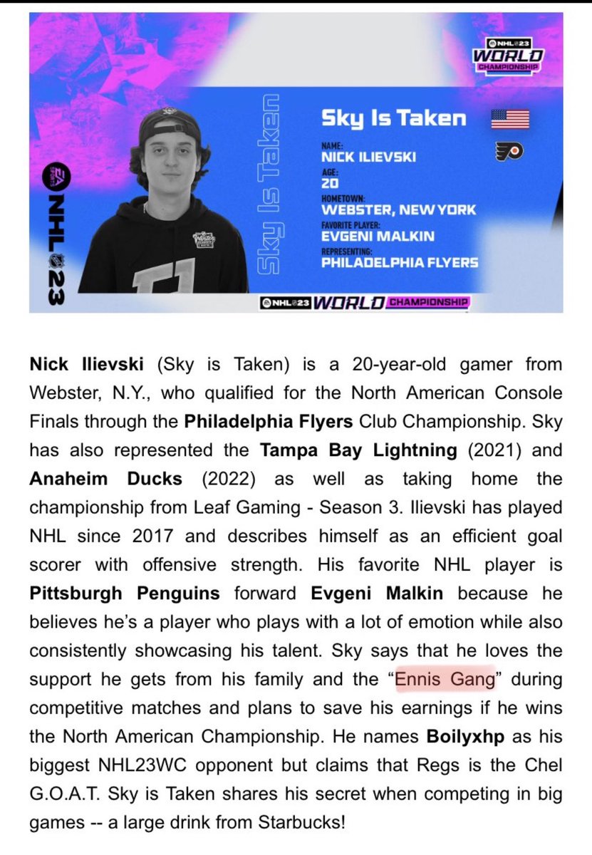 Goodluck to the 🐐 <a href="/SkyyIsTaken/">sky</a> today! Ennis gang is rooting for you kid, make the fellas proud💯