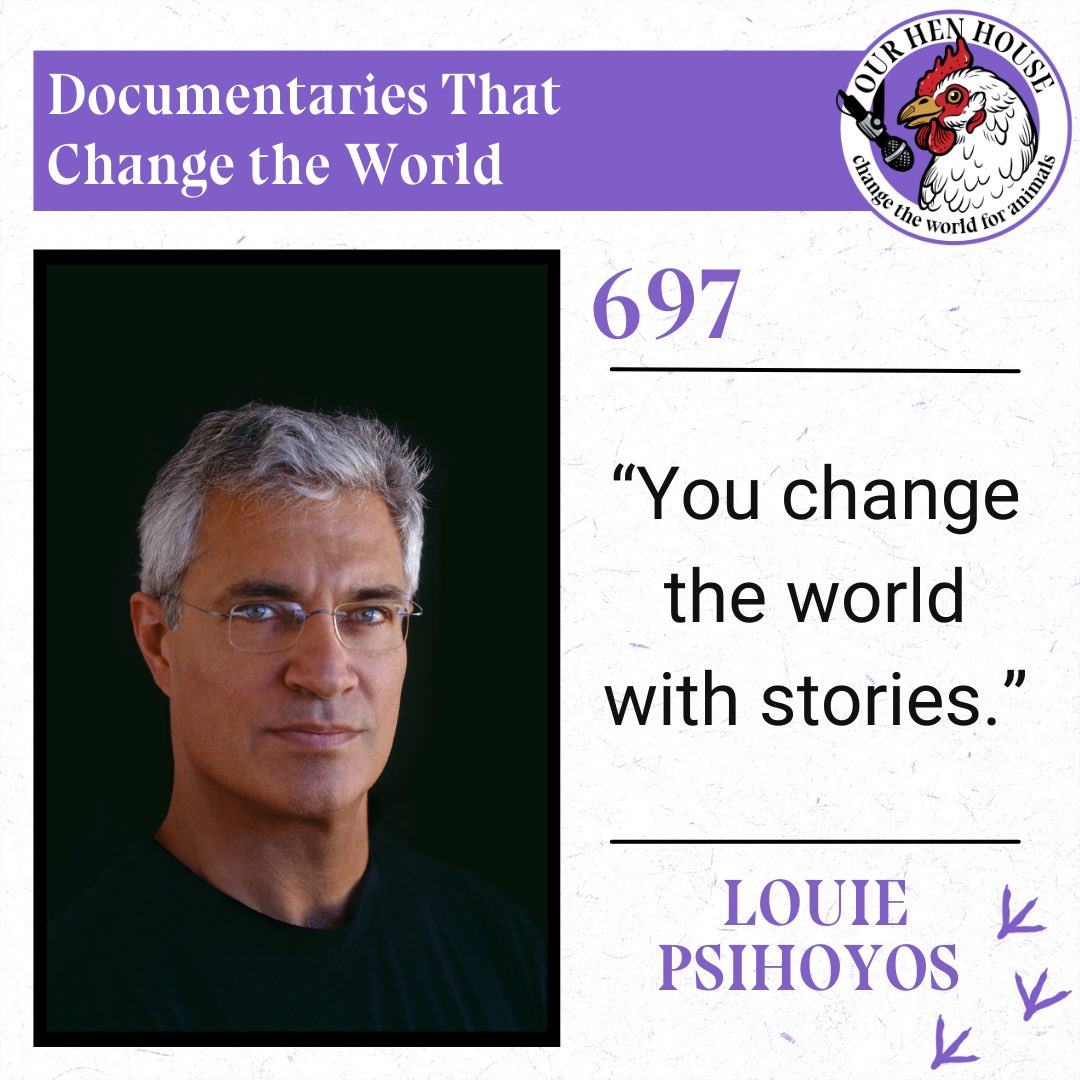 Take a deep dive into the world of documentary filmmaking with #AcademyAward-winning director Louie Psihoyos! The director of #TheCove, @gcmovie, and @RacingXtinction joins #OurHenHouse co-hosts @jasmin_singer & @marisul for ep #697. ourhenhouse.org/ep697/