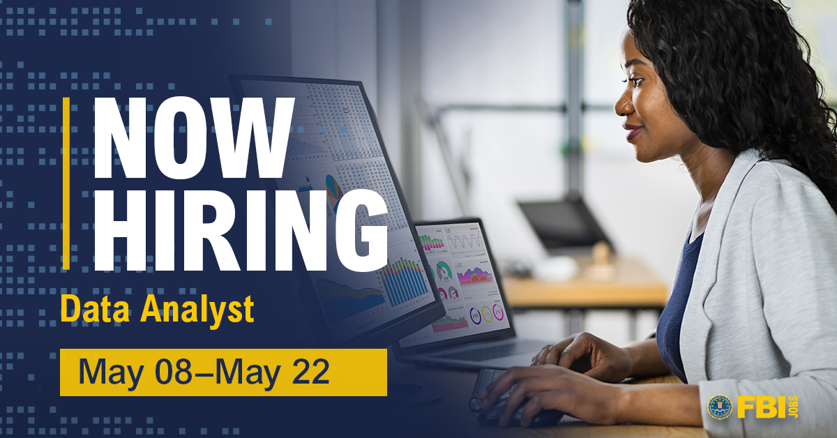 Ready to use your #DataSkills to make a difference? As a #DataAnalyst, you’ll use your expertise to dismantle organized crime while reaching your full potential through professional development opportunities. Set yourself apart. Apply today. #FBI #FBIJobs
ow.ly/gOp550OqhQ5