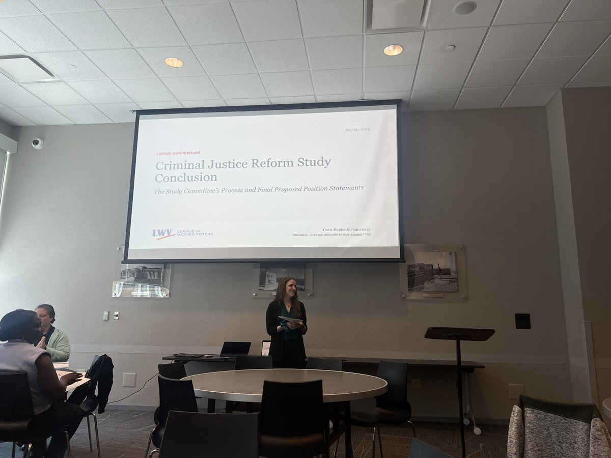We have heard from local and national LWV leaders and are moving to consider the Criminal Justice Study. You can read it too here: my.lwv.org/oklahoma/norma…