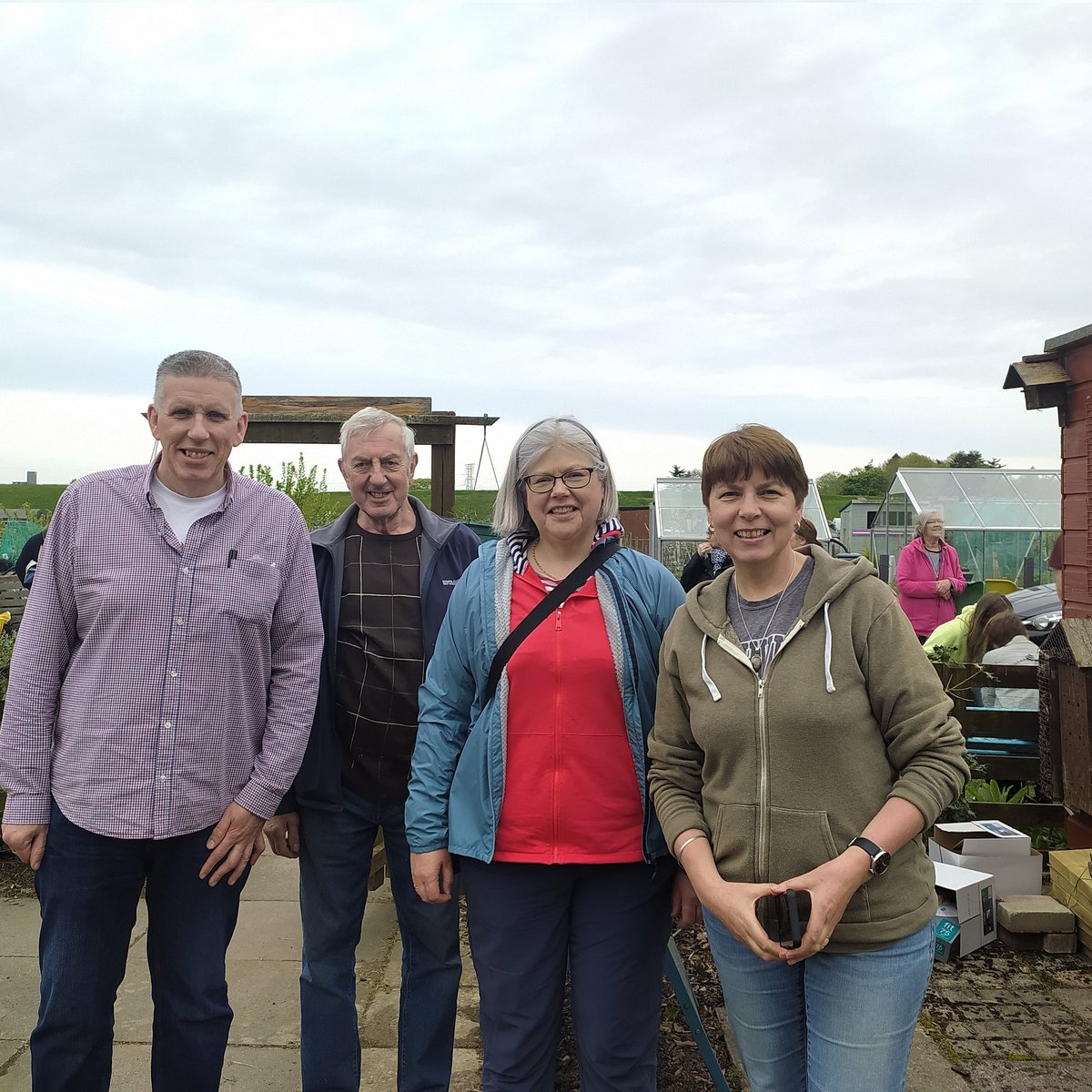 🌻ANNUAL PLANT SALE🌻 First team of the day. Thank you so much to everyone who came along and got some lovely bargains at our plant sale. Thank you to all our volunteers and we do it again from noon tomorrow. #growyourown #allotment #slopefield #communitygrowing #plantsale