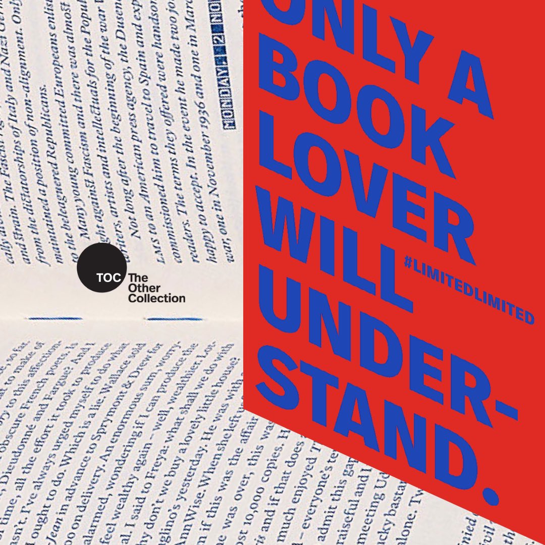#LIMITEDLIMITED
#bookcollector #bookstagram #bookinfluencer #letterpress #blueink #sewnbinding #bookbinding #anyhumanheart #willboyd #williamboyd #booklover #booklovers #beautifulbooks #schönstedeutschebücher2022 #bestgermanbookdesign #guyot 

toc.berlin