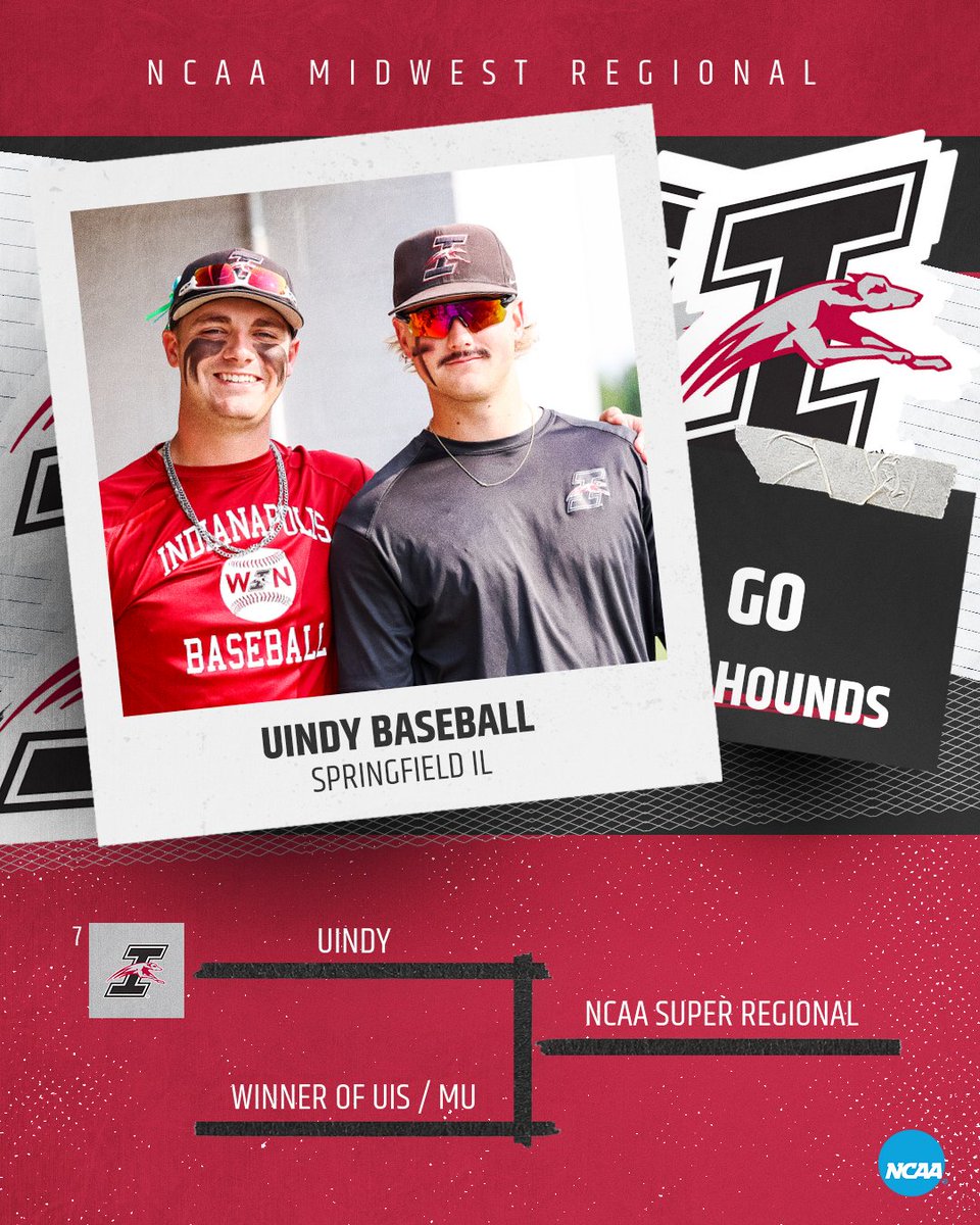 UIndyAthletics's tweet photo. βΎοΈ | Hounds have a shot to punch their ticket to the Super Regional! ποΈ
@UIndyBaseball x #D2BASE
π Springfield, IL
β° 3:30 PM ET
π Maryville or UIS
π https://t.co/ht6id0tdPQ
πΊ https://t.co/R4xZ9VpTL7 https://t.co/KBLv6ip5ql
