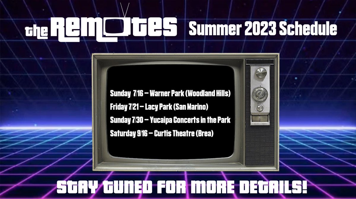 We’ve got some fun summer shows coming up!!