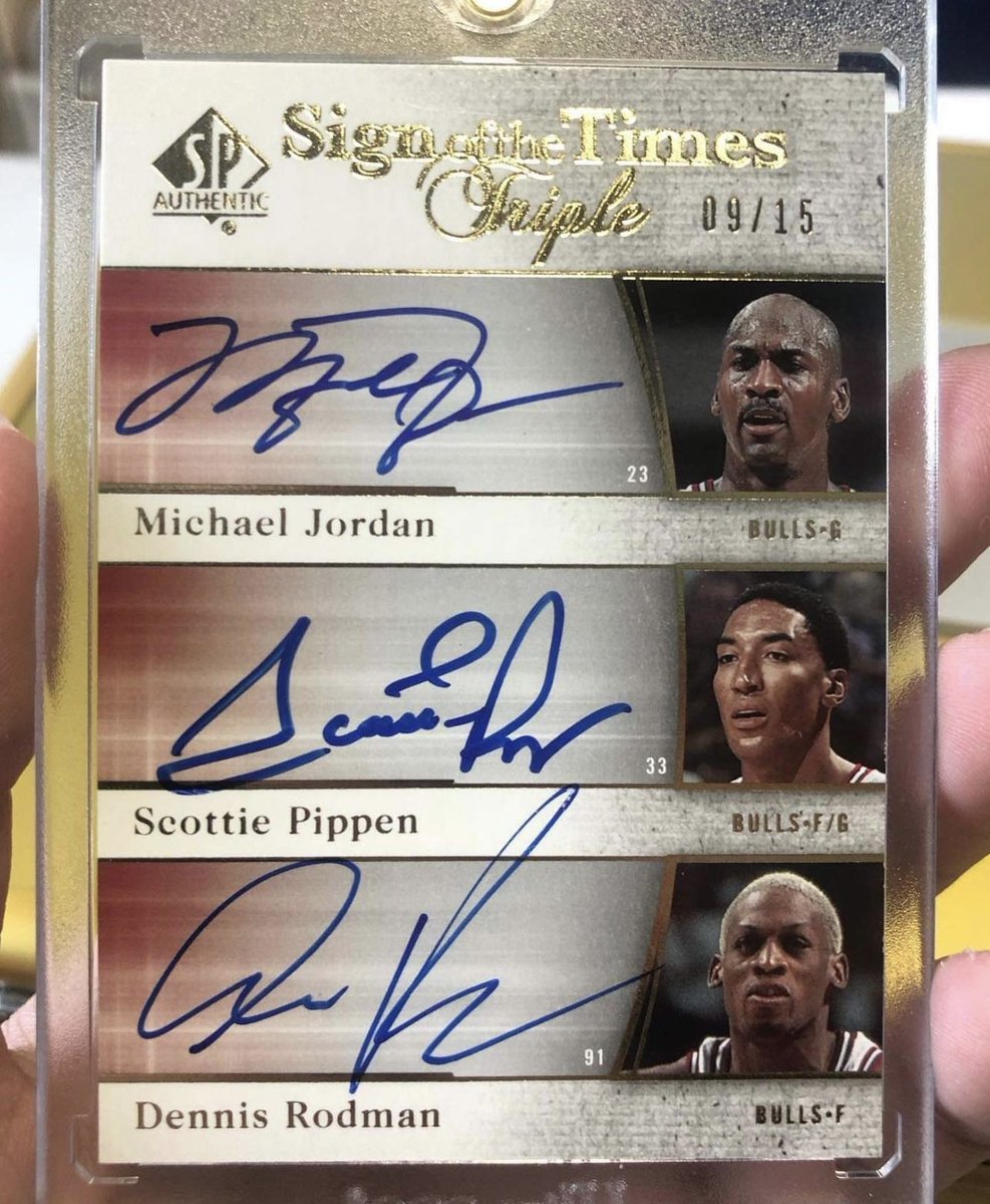 jordan pippen rodman autograph