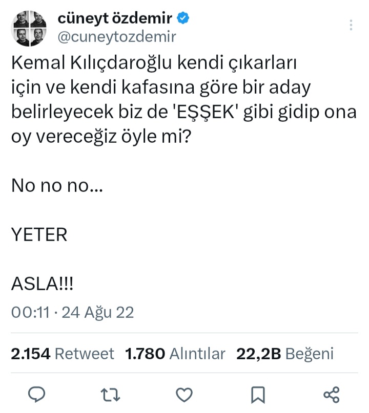 SevdaGulTuncer's tweet photo. Cüneyt Bey, 3. Yol olarak Ata İttifakına oy veren seçmen, ilkeleri tercih etmiş demektir. Biz kendi seçmenimizin ve hatta ilkelerimizi benimsemiş olmasına rağmen mevcut sistemin dayatmalarına vicdanı sızlayarak boyun eğen seçmenin ilkelerini korumanın mücadelesini veriyoruz. Yürüttüğümüz süreci, "pazarlığı uzattılar" falan diyerek manipüle edeceğinize, seçimden 5 gün sonra kapımızı çalan 2. Tur adaylarını eleştirin.