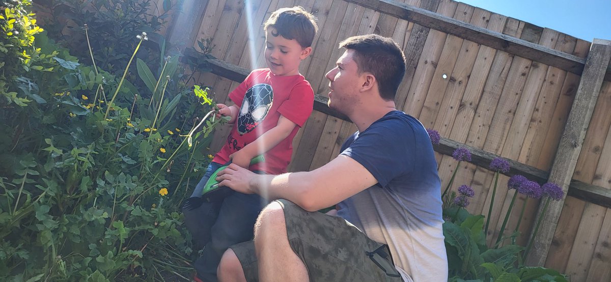 Gardening time with my gorgeous boys.